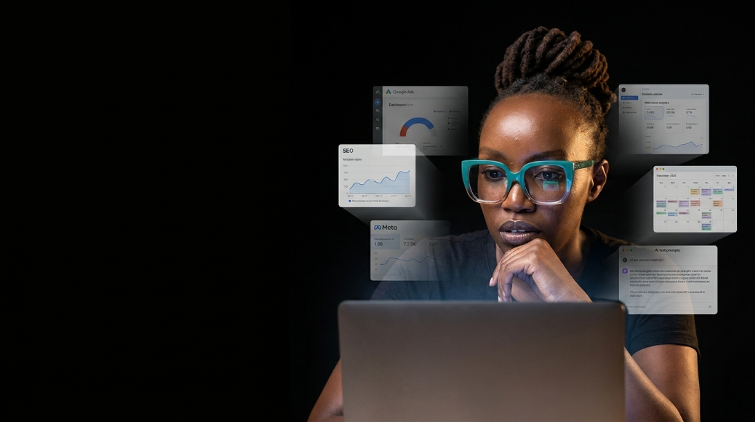 Freddie using digital marketing and AI tools