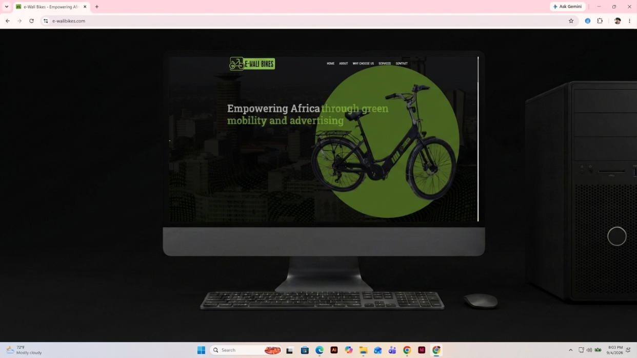 eWali Bikes website design by TAG Creative
