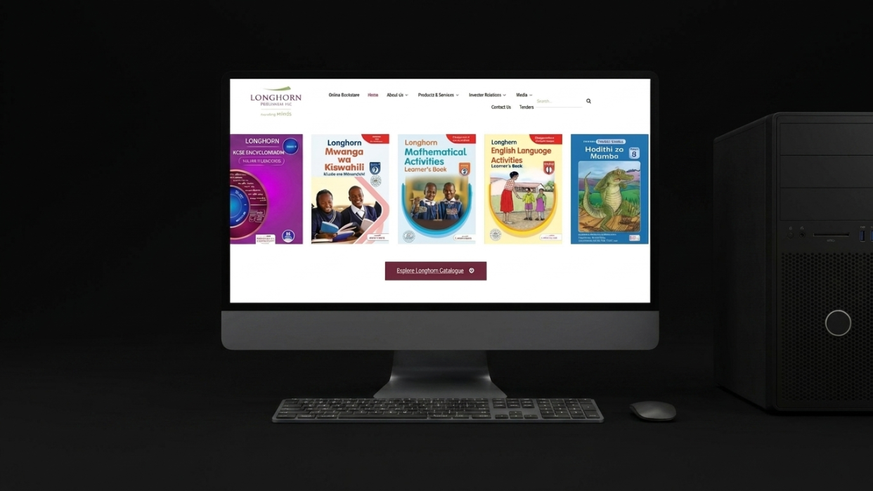 Longhorn Publishers website design by TAG Creative