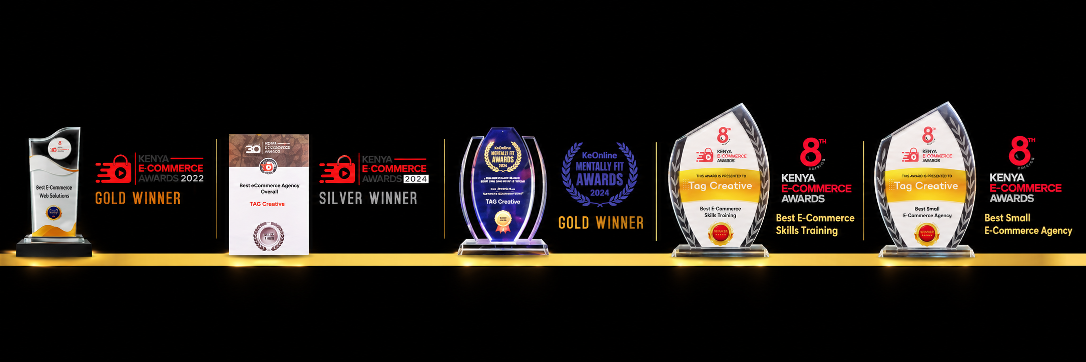 TAG Creative awards recognising its digital marketing agency and skills training work in Kenya